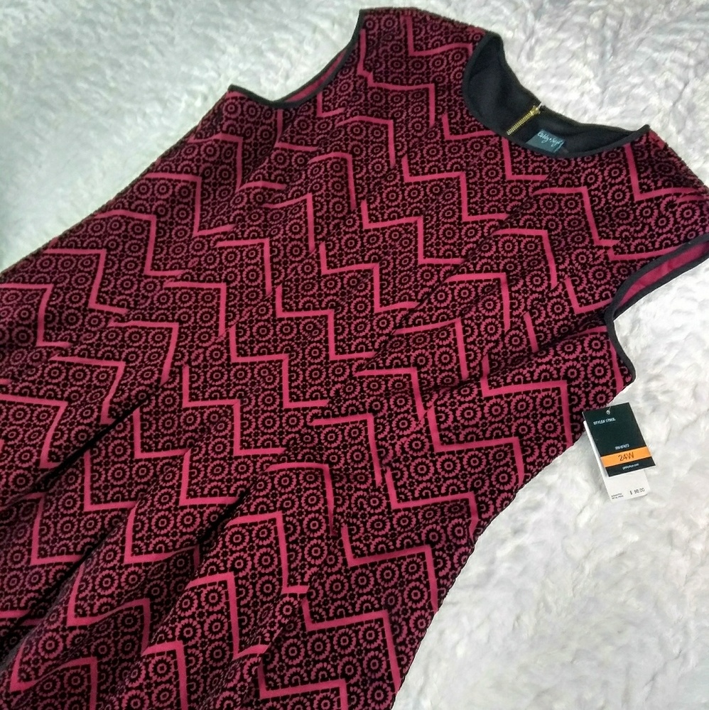 Fit & Flare Cap Sleeve Dress Sz 24W